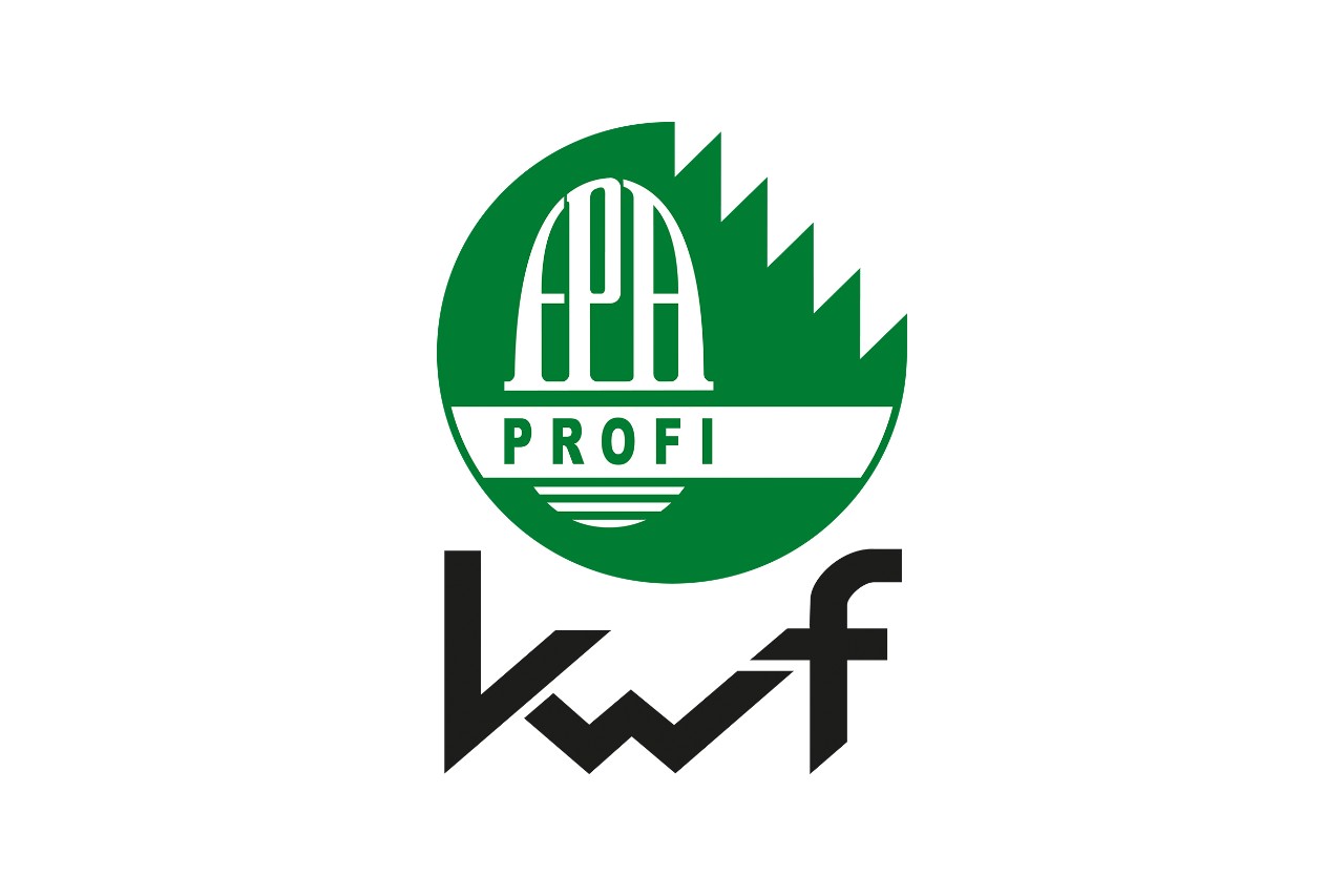Kulaté zelené logo KWF-Profi