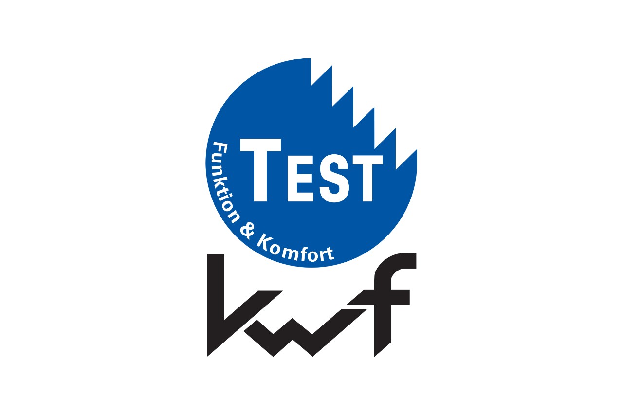 Kulaté modré logo pro KWF-Test